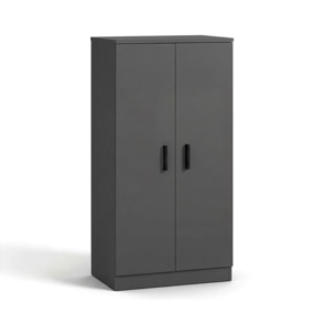 Zapatero de 2 puertas en gris grafito 55x108 cm Liam Gris Grafito