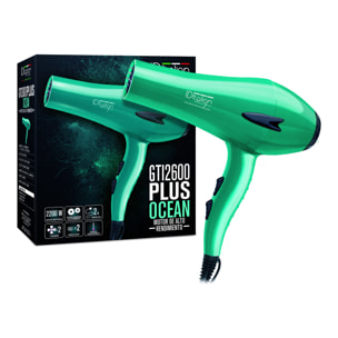 Sèche-cheveux gti2600 ocean plus - 2200w - turquoise