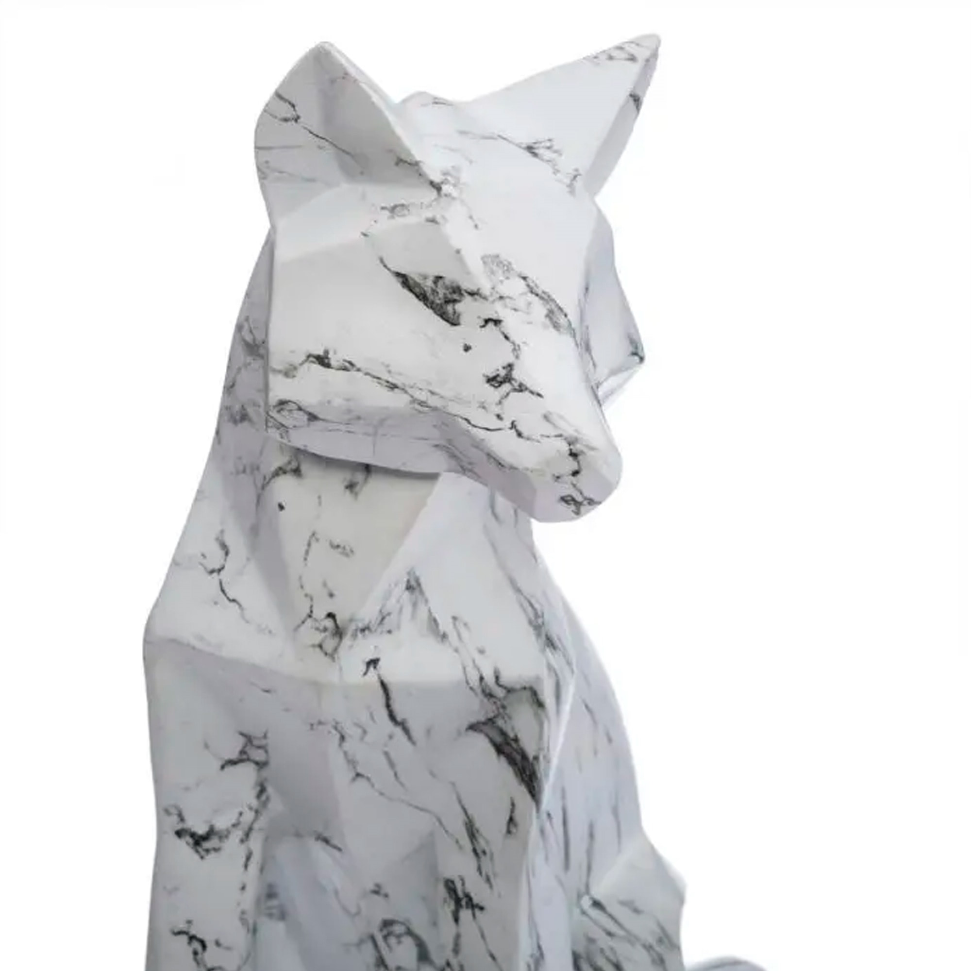 Decoración de estatuilla de zorro 25cm de altura