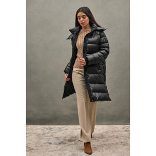 Chaqueta de plumas Olena negra con logo Polo Club