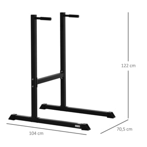 Barras Paralelas de Dominadas Estación Dip Entrenador de Abdomen 104x70,5x122 cm