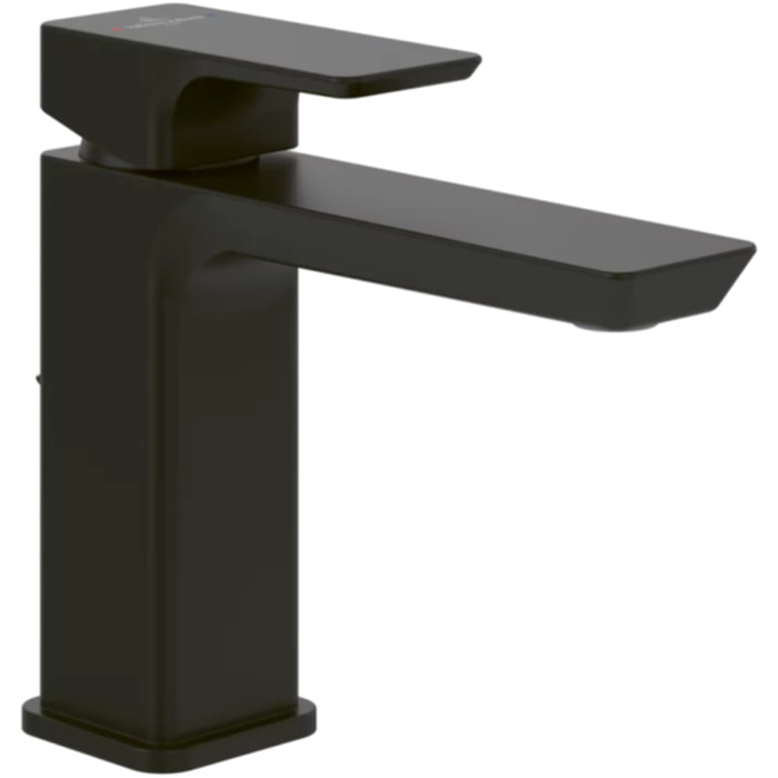 Villeroy & Boch Subway 3.0 Robinetterie monocommande pour lavabo sans dispositif de vidage, Matt Black