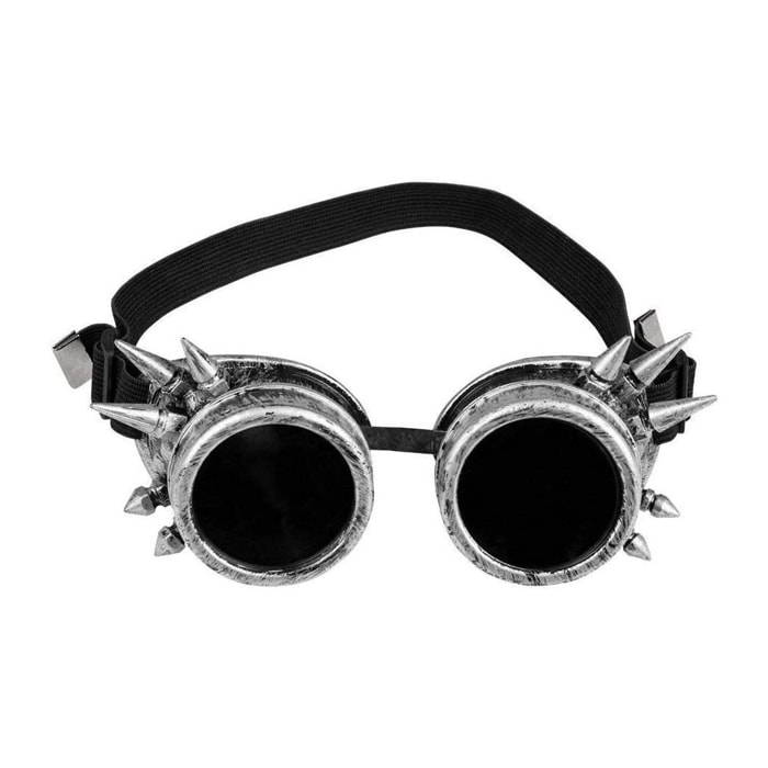 Accessorio Travestimento Carnevale Occhiali Nero Retro Steampunk Unisex