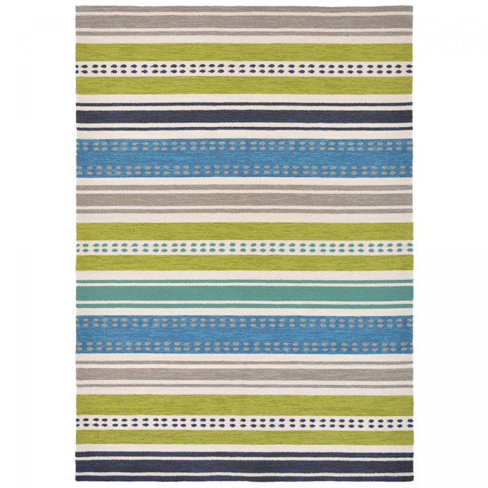 Tapis extérieur tissé kilim rectangle NUITORD