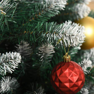 árbol de Navidad Puntas Blancas Artificial con Soporte 210 cm