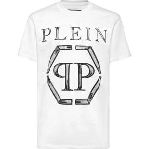PHILIPP PLEIN Camiseta de cuello redondo y manga corta HEXAGON