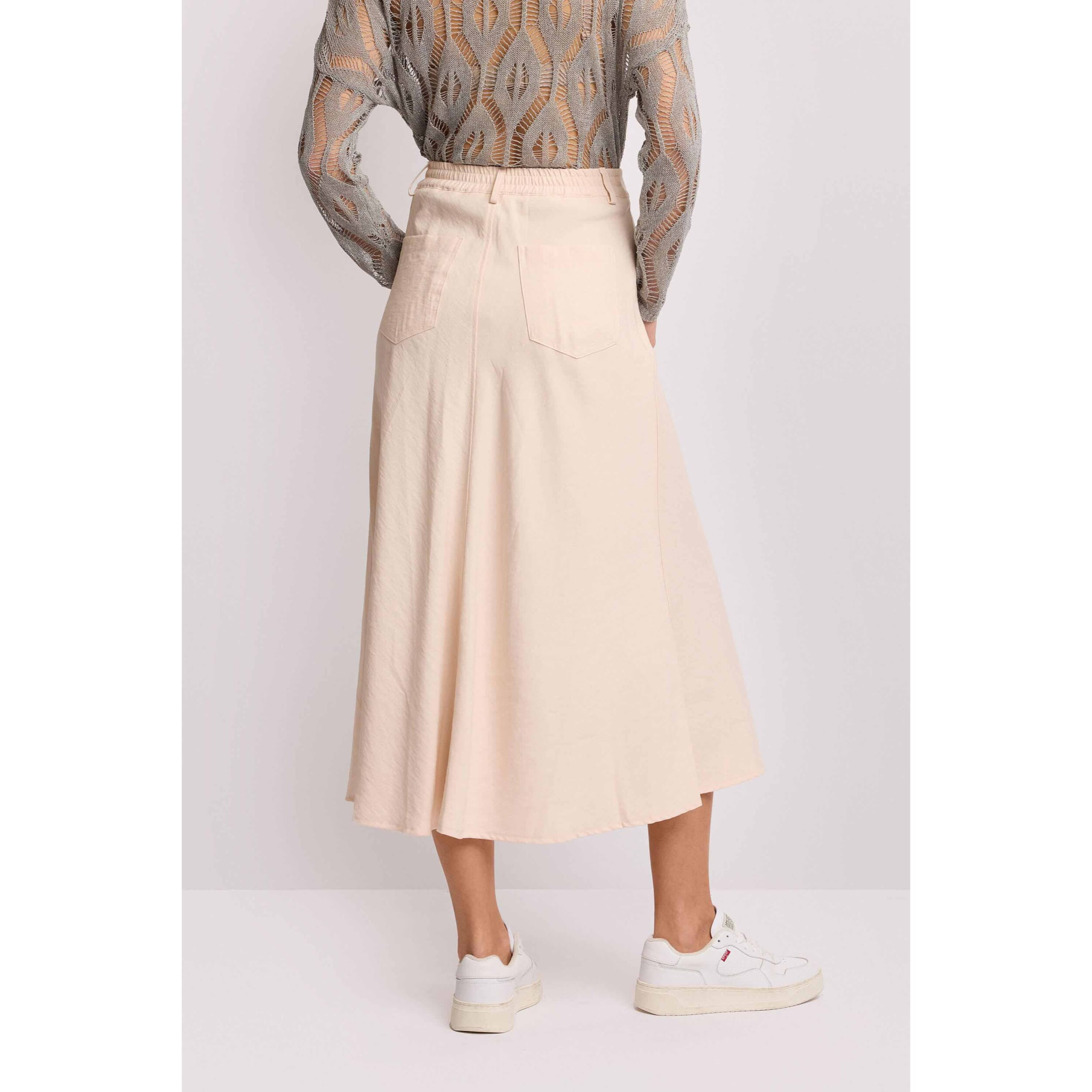 Kocca - Gonna lunga con zip Donna, Tinta unita