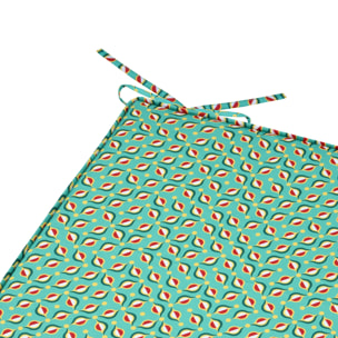 Galette de chaise graphique - Vert