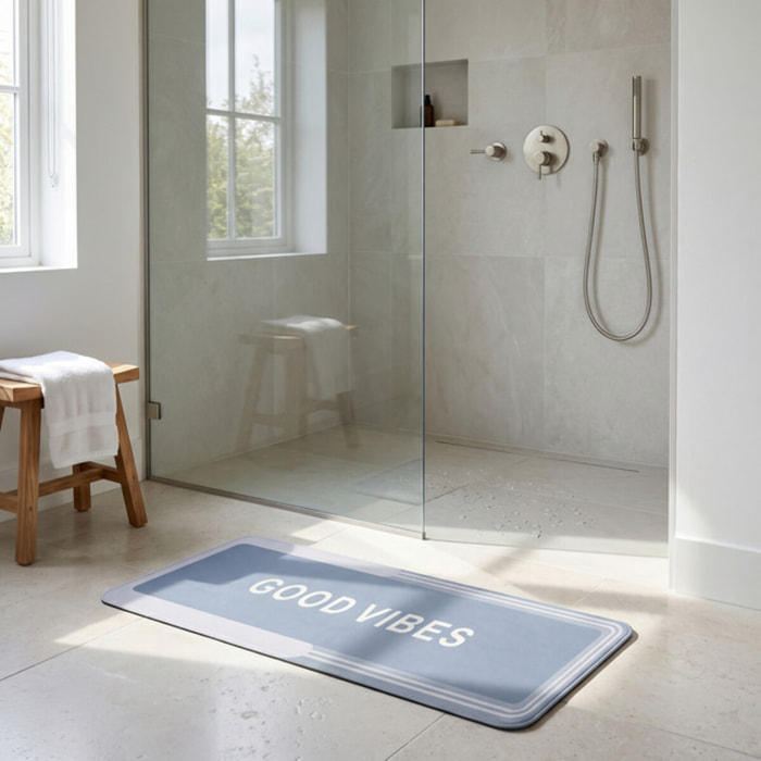 Tappeto bagno lungo antiscivolo e super assorbente 50x140 cm, tappetino doccia a rapida asciugatura con fondo in gomma stabile, ideale per bagno e cucina, lavabile e pratico, superficie morbida e resistente per uso quotidiano