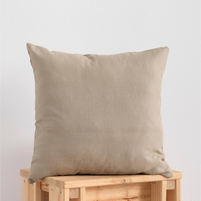 Housse de coussin 100% lin Touffet 50x50 cm