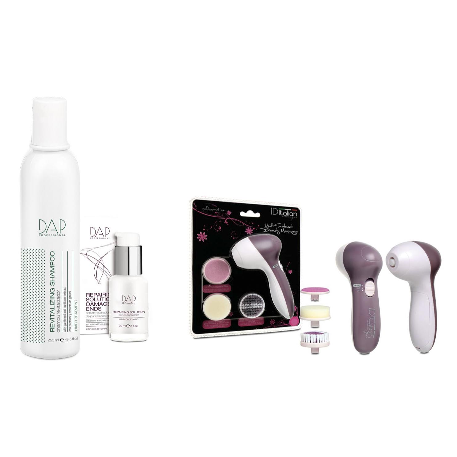 Routine Per Capelli Rivitalizzante Con Set Multi-Treatment Beauty Massager