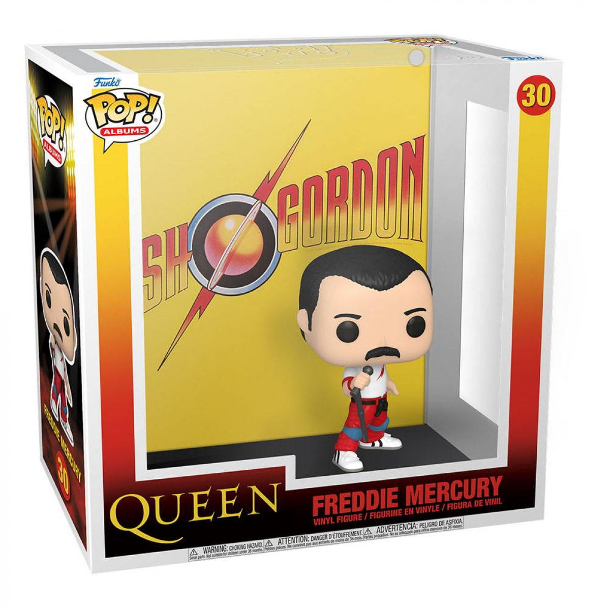 Queen Pop! Albums Vinile Figura Flash Gordon 9 Cm Funko