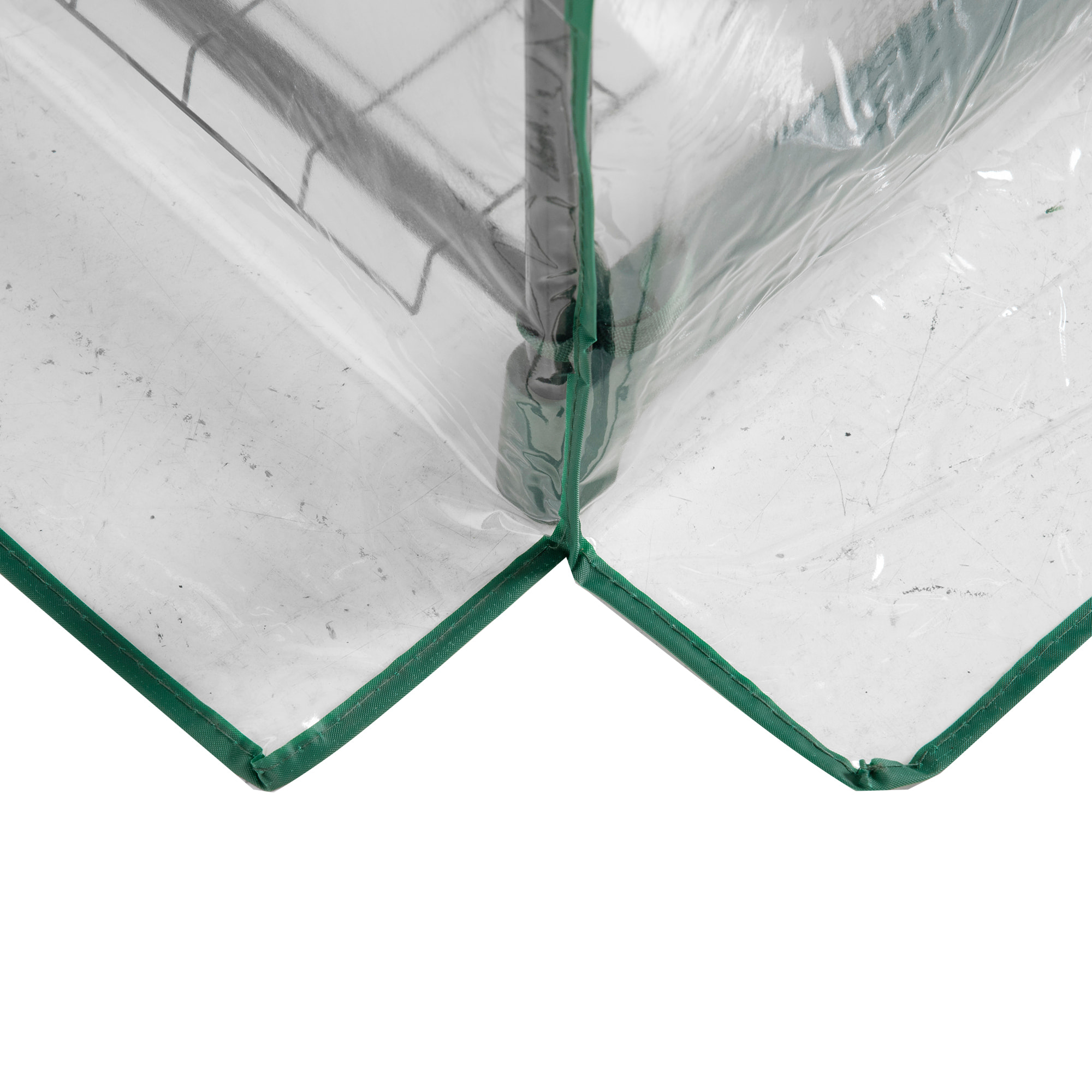 Invernadero de Jardín con 5 Estantes Metálicos y Puerta Enrollable Vivero Casero de Terraza Exterior para Cultivo Plantas Flores Macetas 69x49x193 cm Transparente