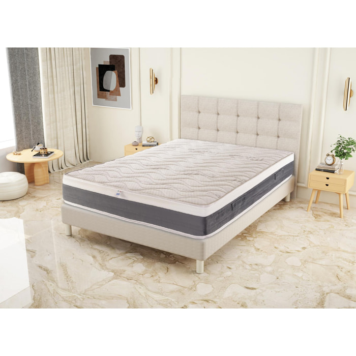 Materasso 800 Molle insacchetatte e Memory Ylang 14 zone Tencel Cool Sfoderabile 90x190x25