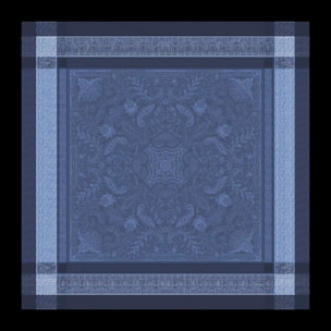Nappe anti tache coton mélangé motif jacquard Persina crepuscule