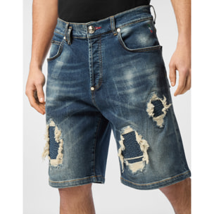 PHILIPP PLEIN Pantalones cortos vaqueros