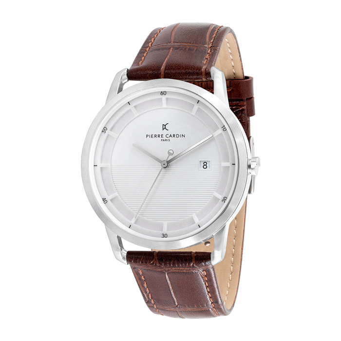 Reloj Pierre Cardin CLC.6000 Hombre Analogico Cuarzo con Correa de Cuero