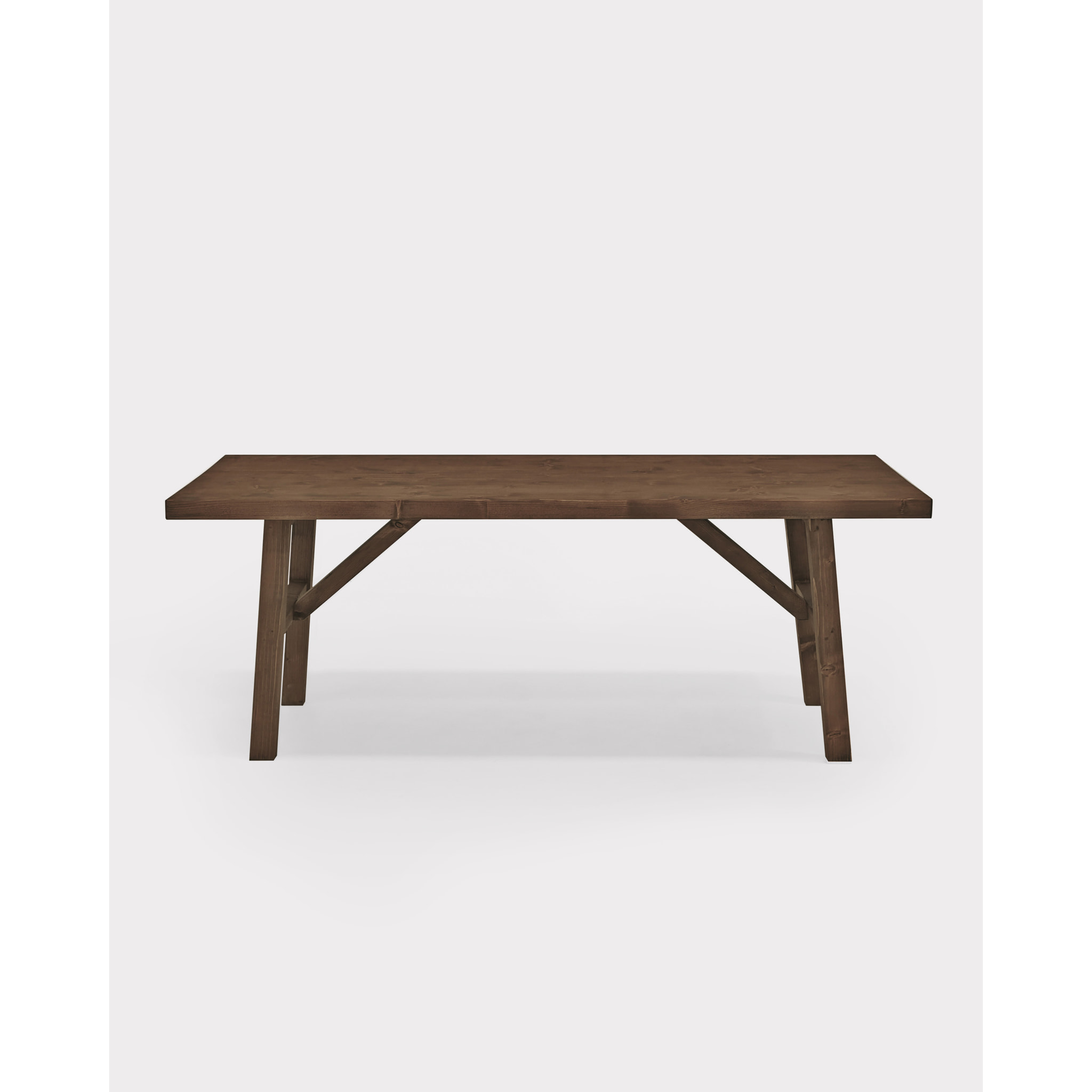 Table basse en bois massif finition noyer Hauteur: 45 Longueur: 120 Largeur: 50