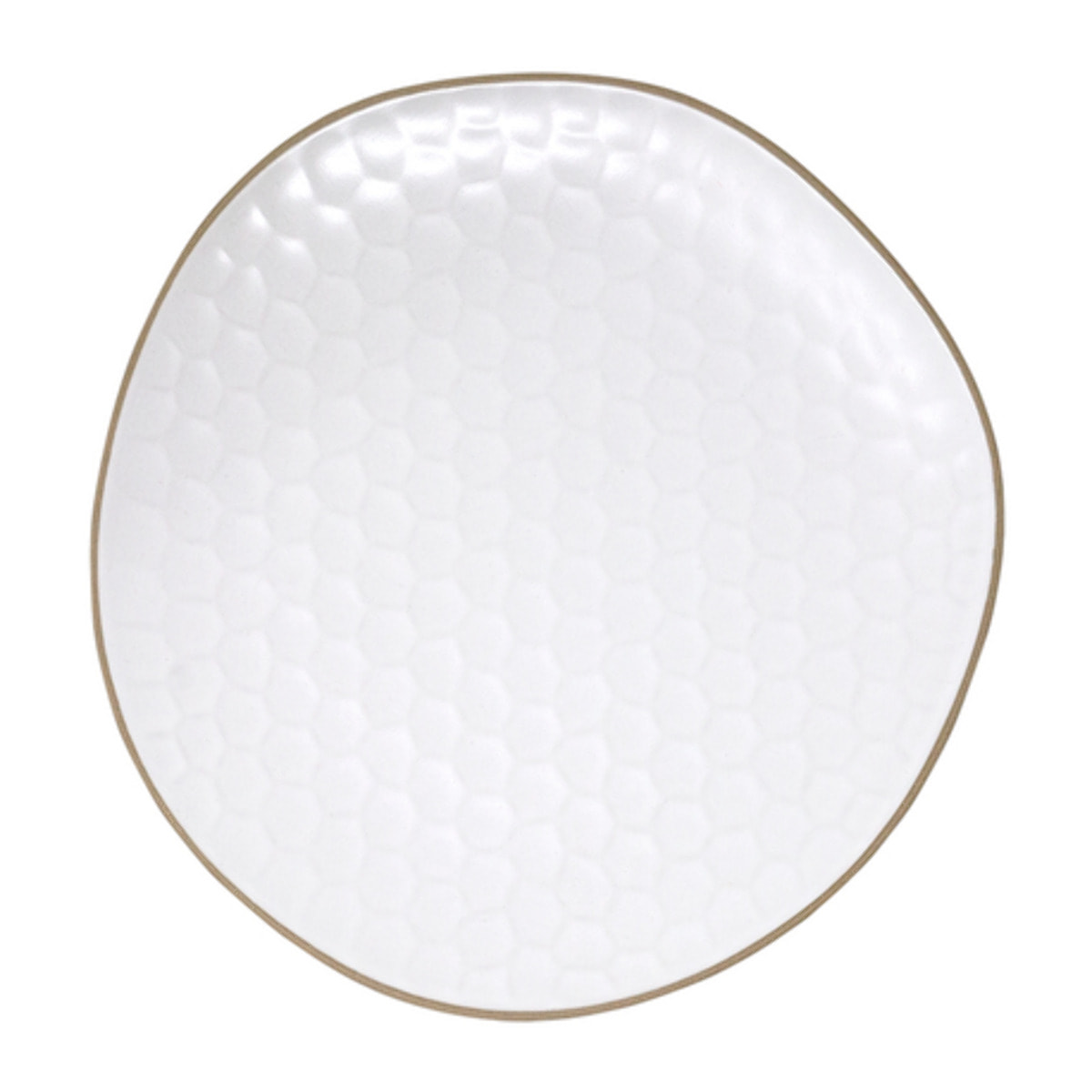 Set 6 piatti piani Impronte in stoneware