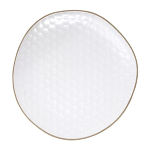 Set 6 piatti piani Impronte in stoneware