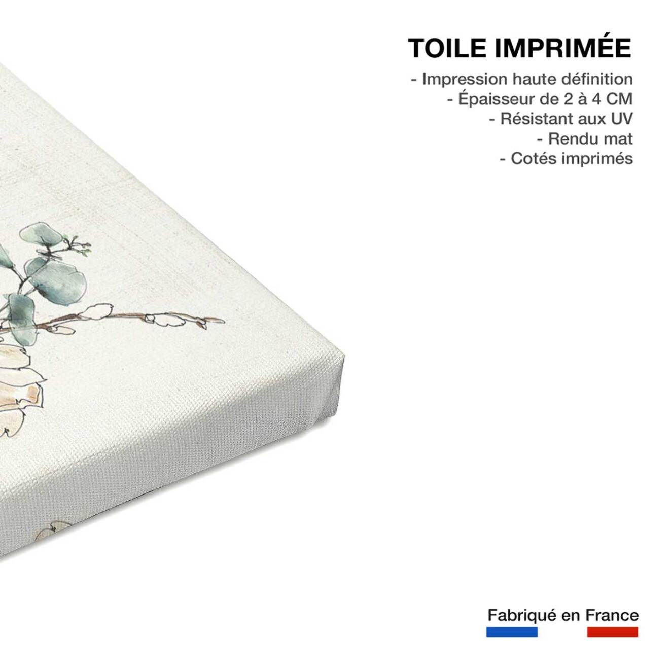 Tableau fleurs Boutures d'été Toile imprimée