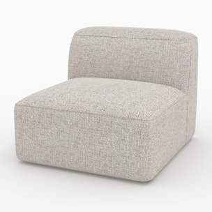 Chauffeuse pour canapé modulable en tissu beige - Hestia