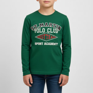 T-shirt maniche lunghe con ricamo logo