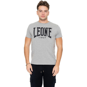 T-shirt in cotone elasticizzato a manica corta con logo grande Leone 1947 Basic
