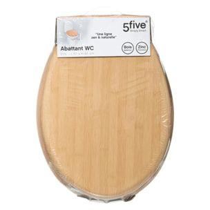 Abattant WC effet bambou en bois
