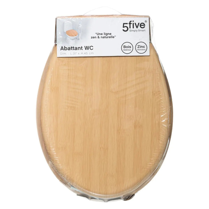 Abattant WC effet bambou en bois