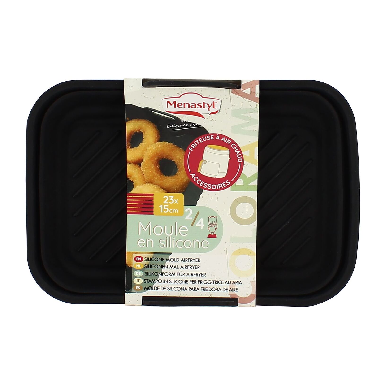 Moule rectangulaire en silicone 23 x 15cm pour friteuse sans huile