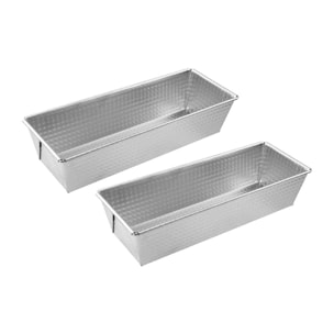 Lot de 2 moules à cakes 25,5 x 11,2 cm Zenker Silver