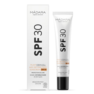 SPF30 Plant Stem Cell - Crème Solaire Anti-Âge SPF30 40 ml