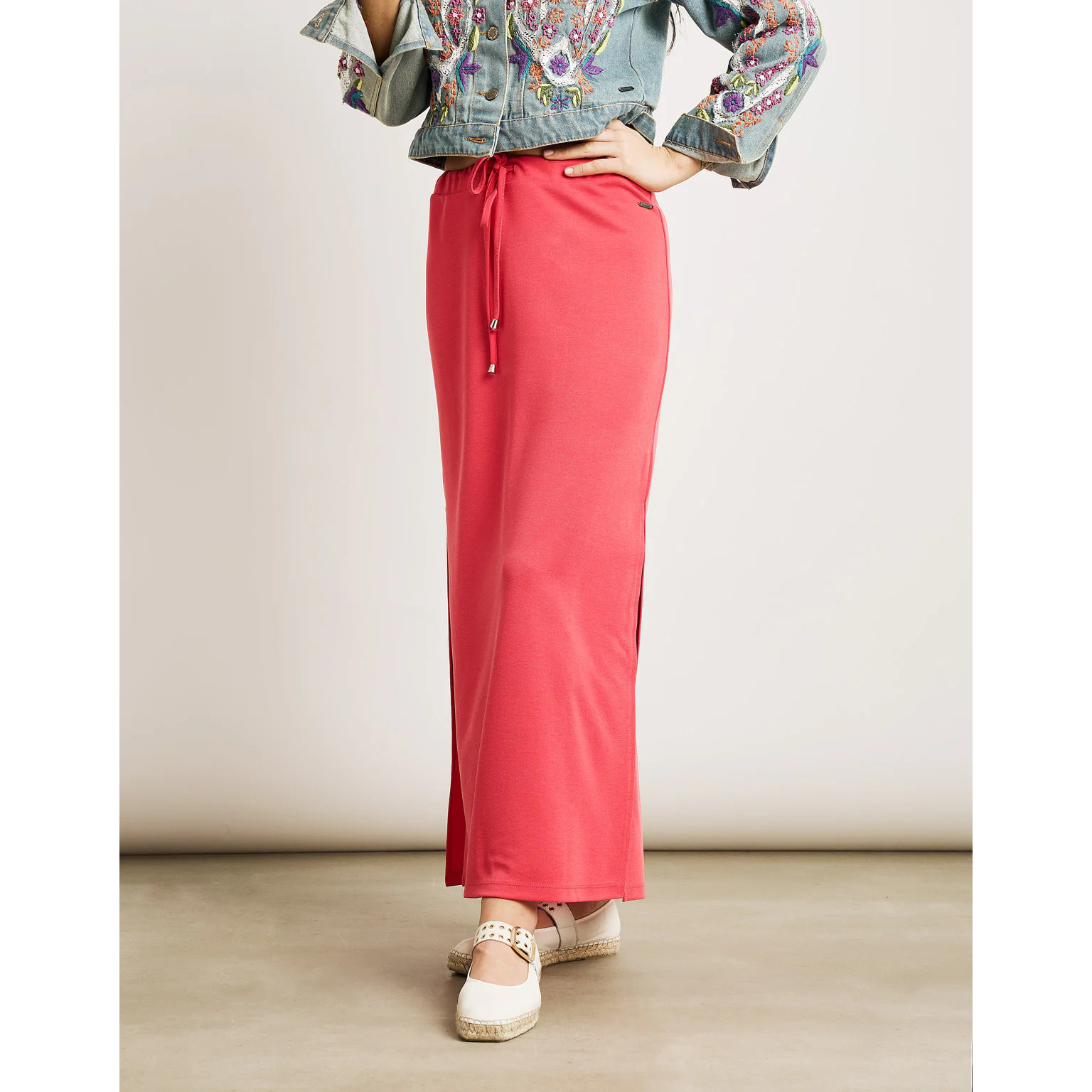 Falda Midi Coral - Claudina