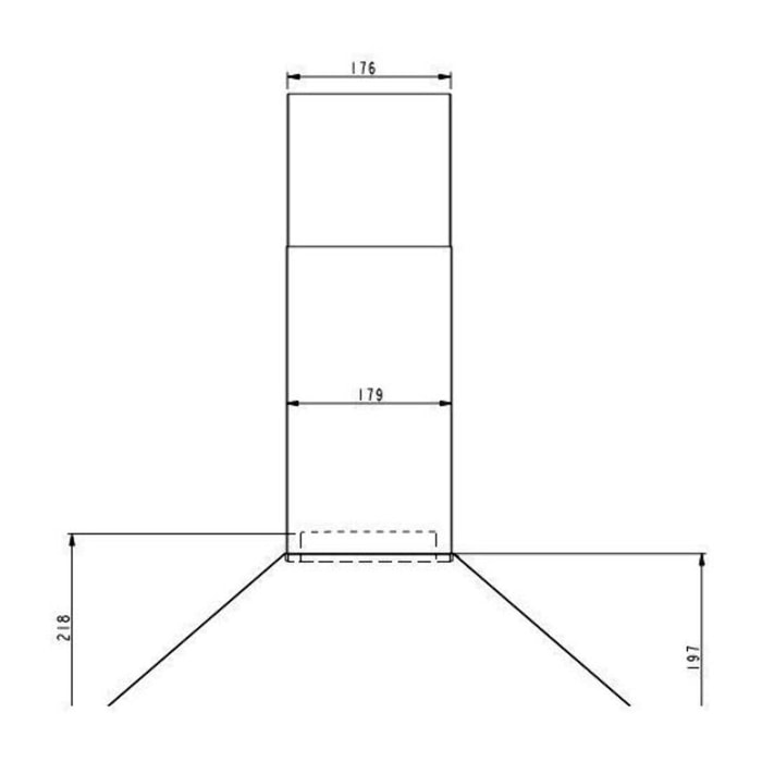 Hotte décorative murale ESSENTIELB EHDT 614i