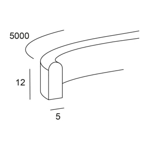 Forlight Tira LED Flexi Slim 24W Blanco Cálido 3000K CRI 81 IP65 Iluminación LED Flexible para Interiores