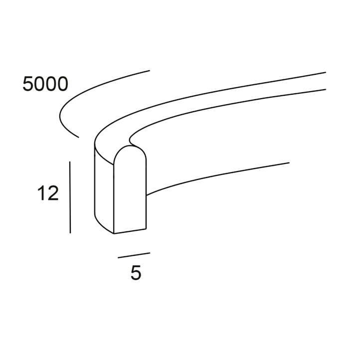 Forlight Tira LED Flexi Slim 24W Blanco Cálido 3000K CRI 81 IP65 Iluminación LED Flexible para Interiores