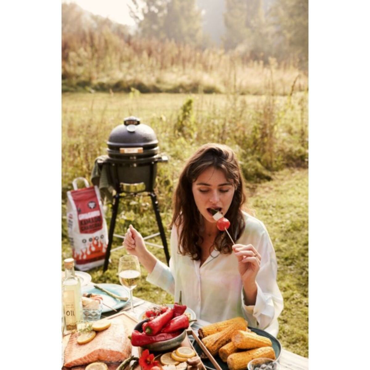 Kamado GRILL GURU GGO223 Original Compact Basic gris à poser 33 cm