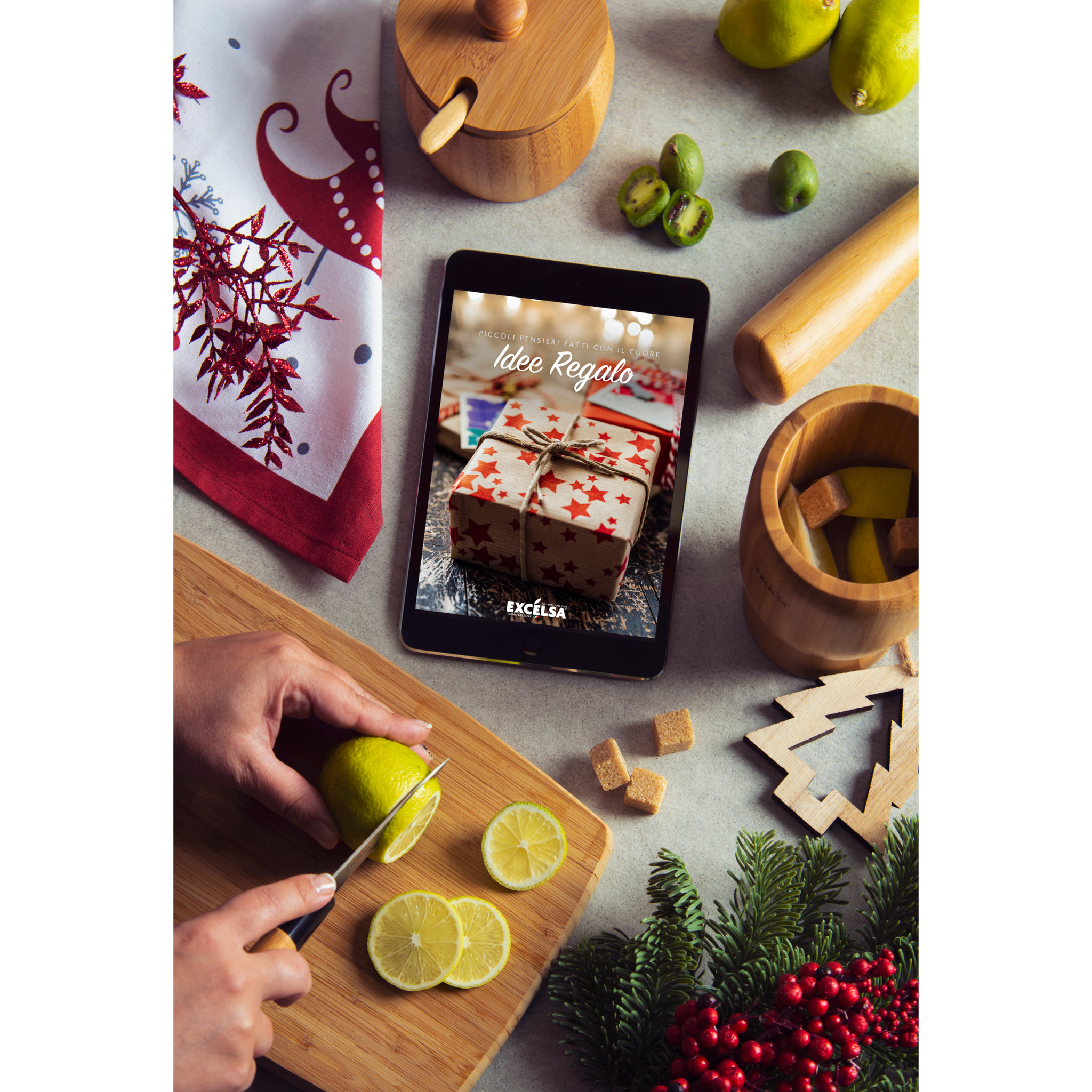 Tagliere 40X30X2 cm Excelsa- Eco Living, Bambù Legno Naturale