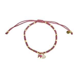 Pulsera Corazón acabado oro amarillo 18k