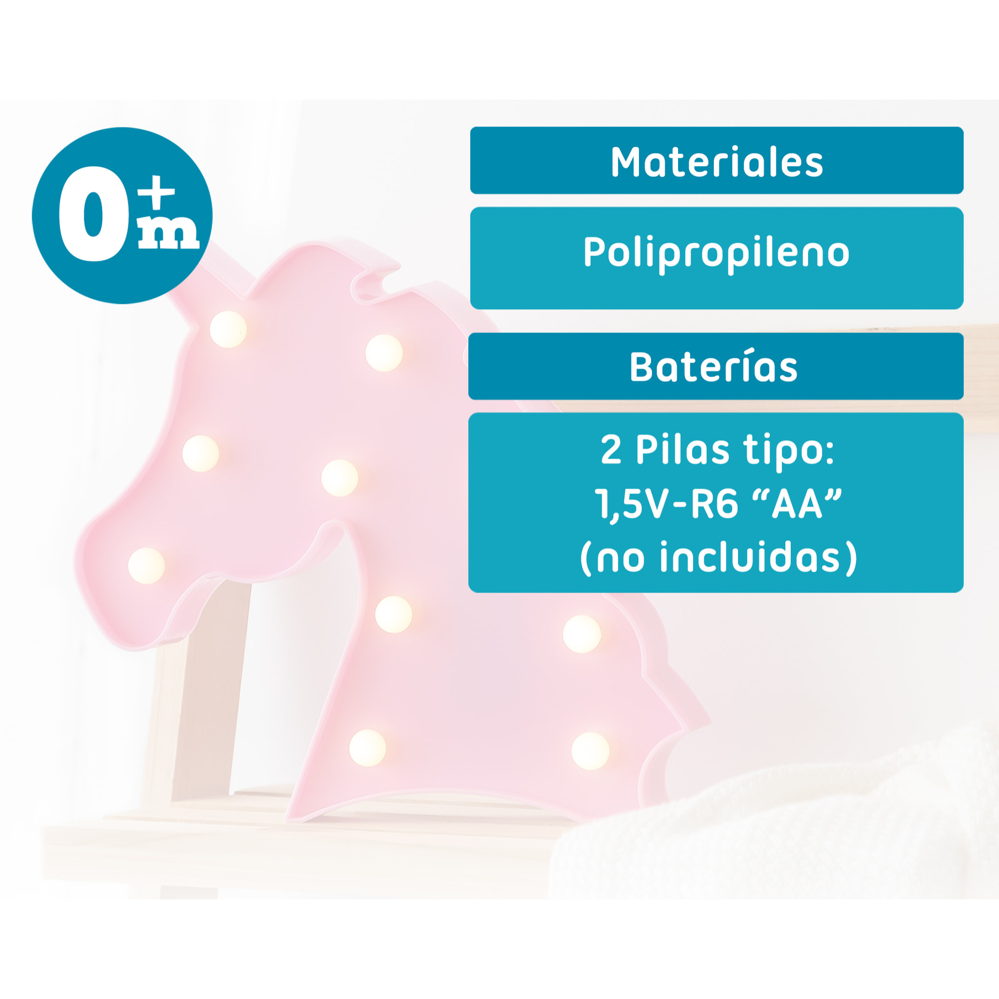 LÁMPARA UNICORNIO LED