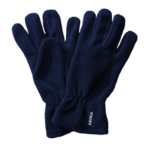 Guanti in Pile blu unisex