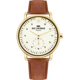 Reloj Ben Sherman WB033TG Hombre Analogico Cuarzo con Correa de Cuero