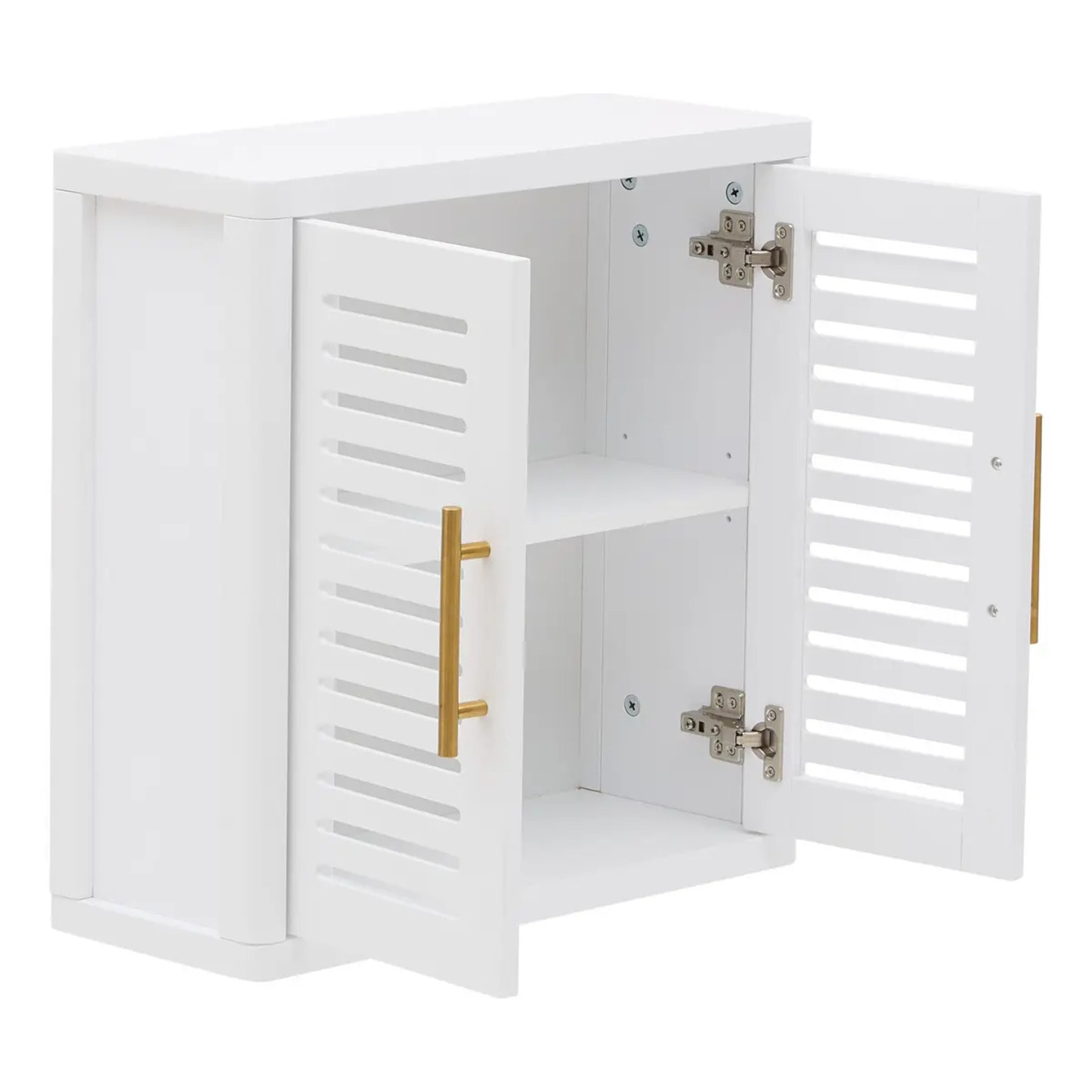 Meuble haut Orea carré 20x50cm 2 portes blanc