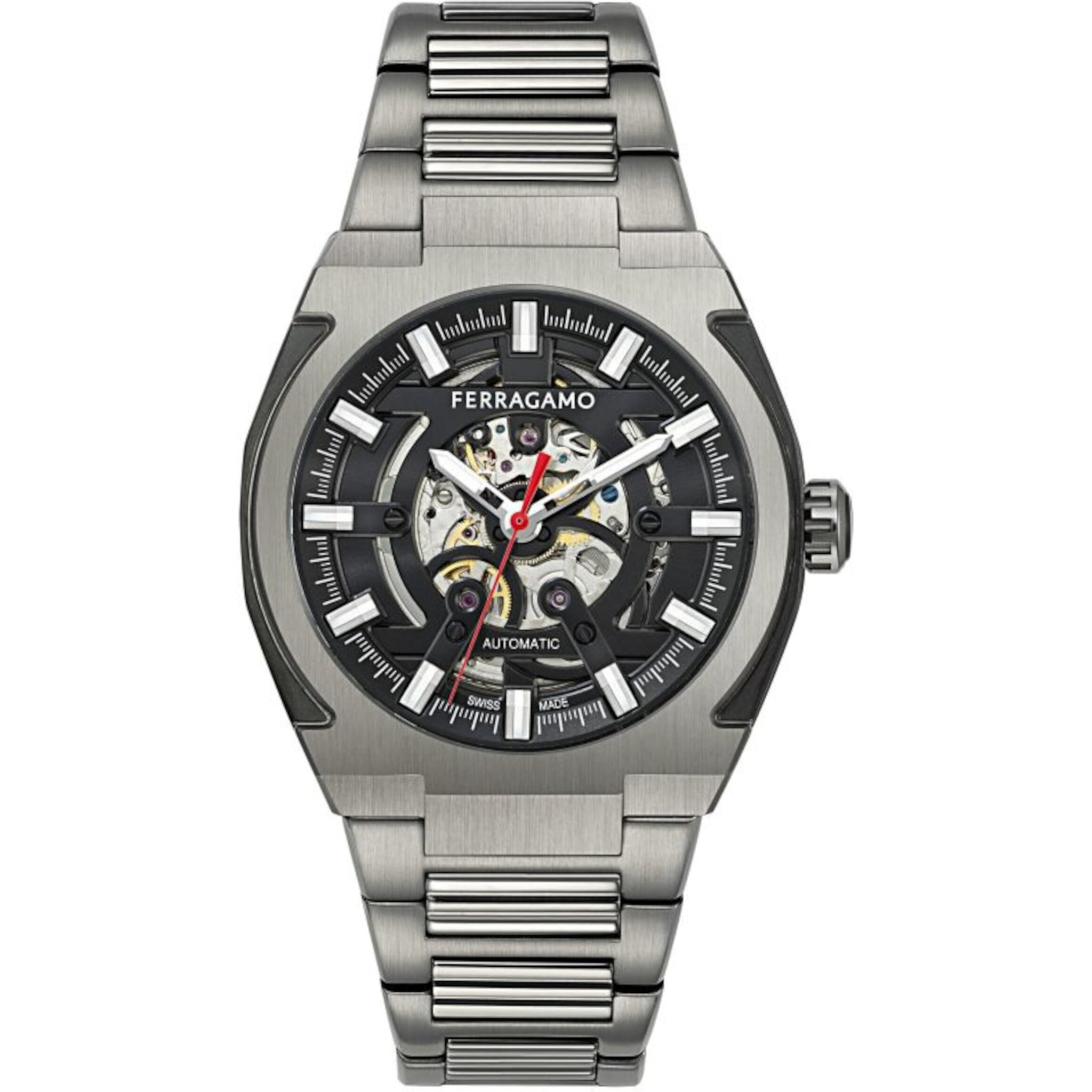 Ferragamo Orologio Analogico Al Quarzo Ta-Supreme Skeleton-Fw
