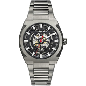 Ferragamo Orologio Analogico Al Quarzo Ta-Supreme Skeleton-Fw