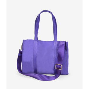 Bolso shopper de hombro lila