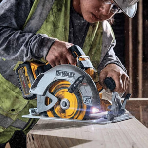 Scie circulaire 18V/54V XR FlexVolt ADVANTAGE Ø190 mm - DEWALT - sans batterie, ni chargeur - TSTAK - DCS573NT-XJ