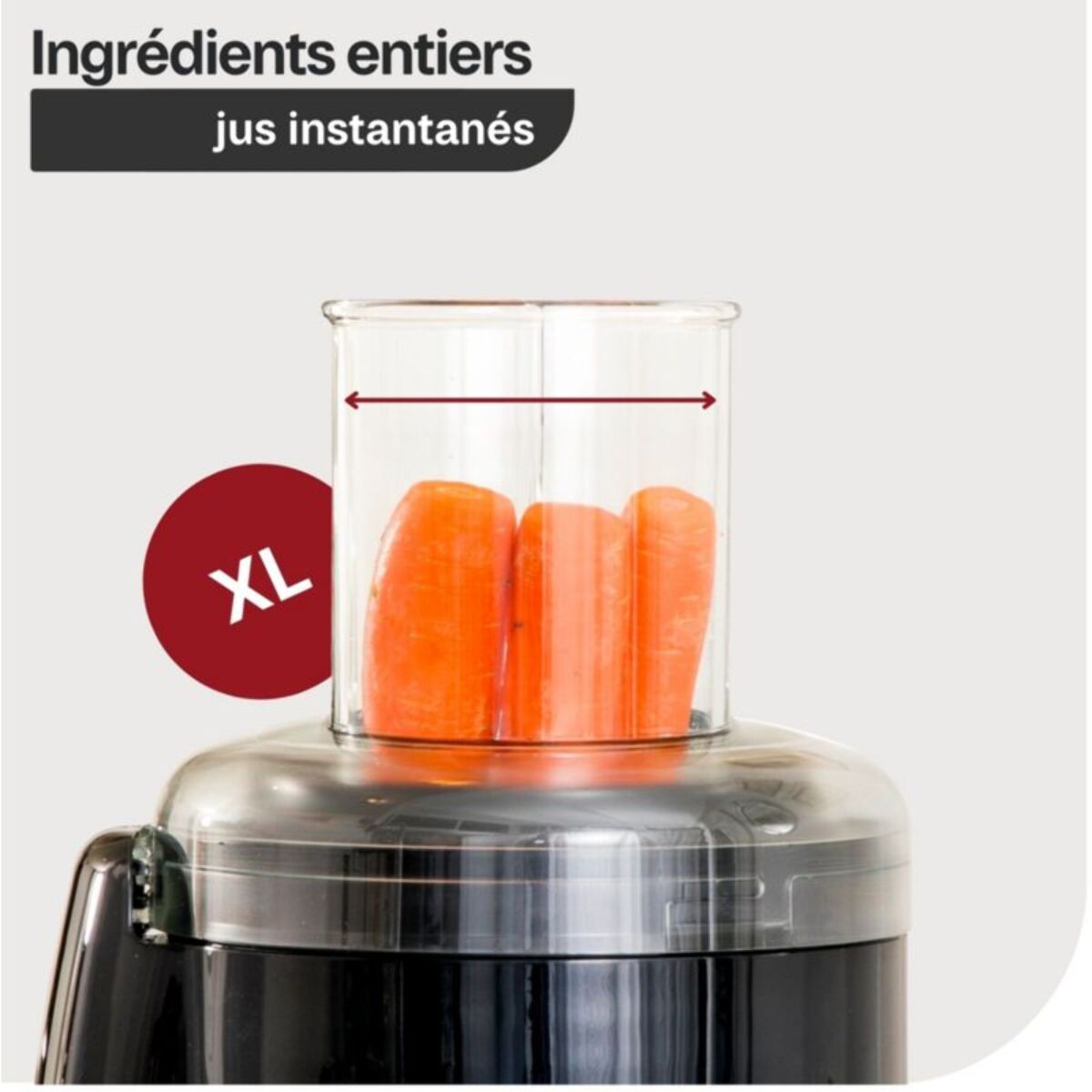 Extracteur de jus MAGIMIX 18093F Juice Expert 5 Chrome et Noir