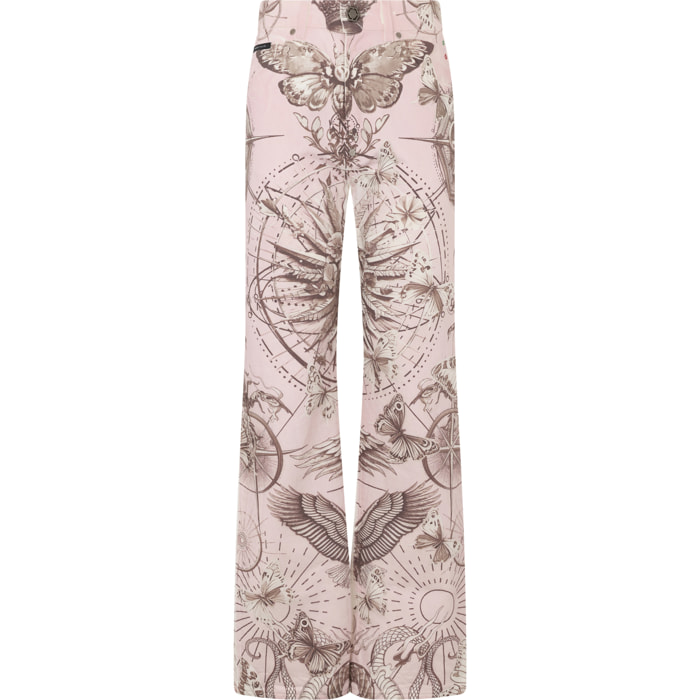 PHILIPP PLEIN Straight Cut Jeans Butterfly Tattoo